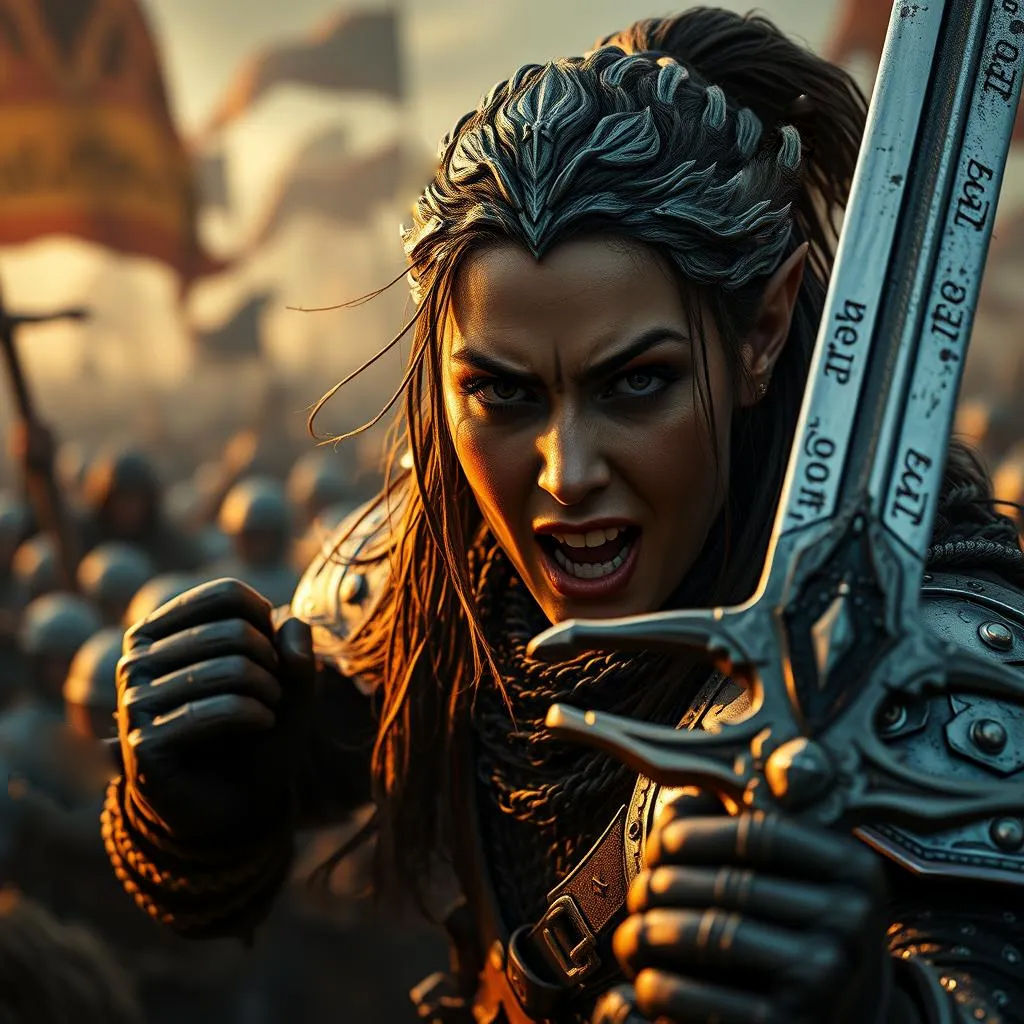 Elf female warrior