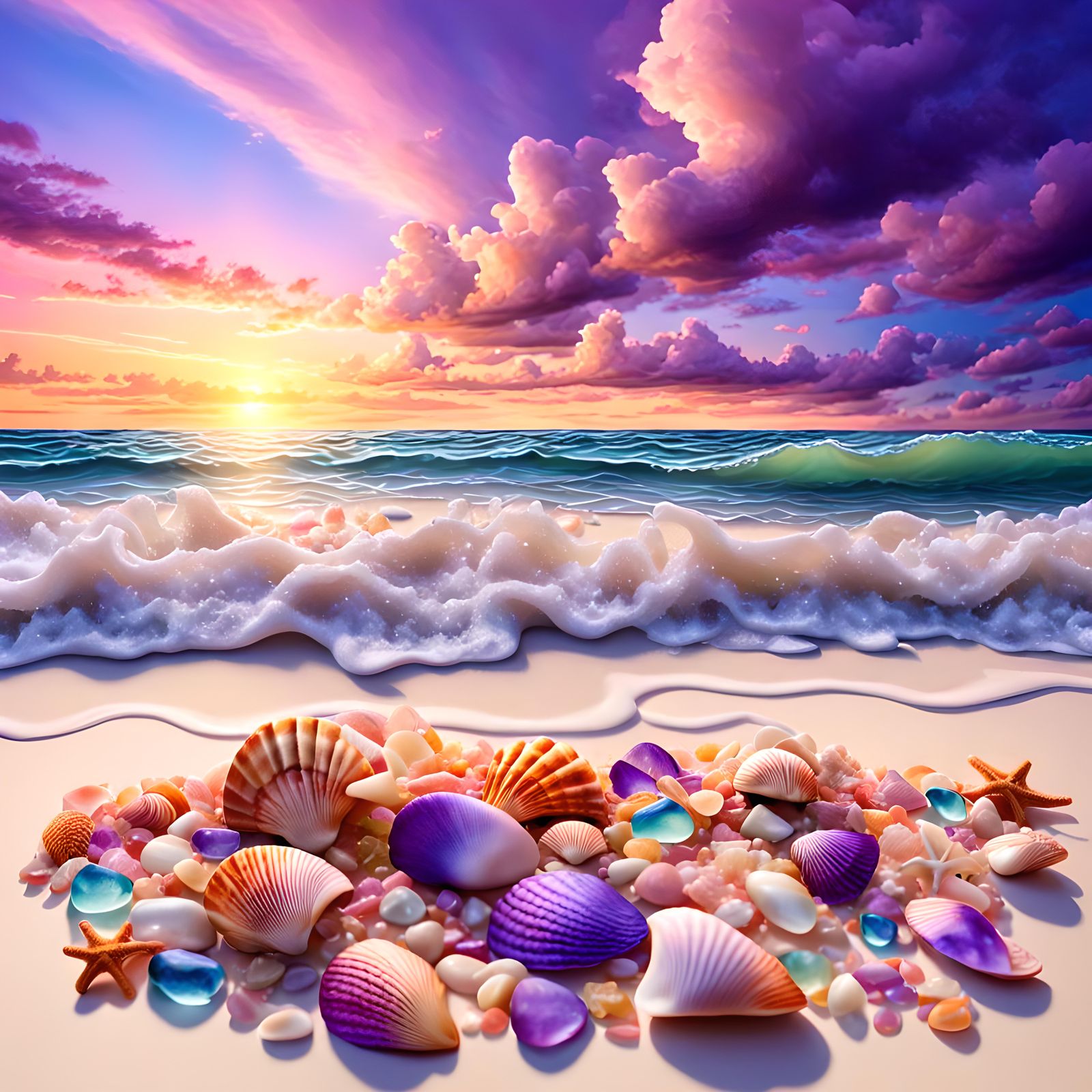 I'm fed up with the rain so I've created a beach scene!