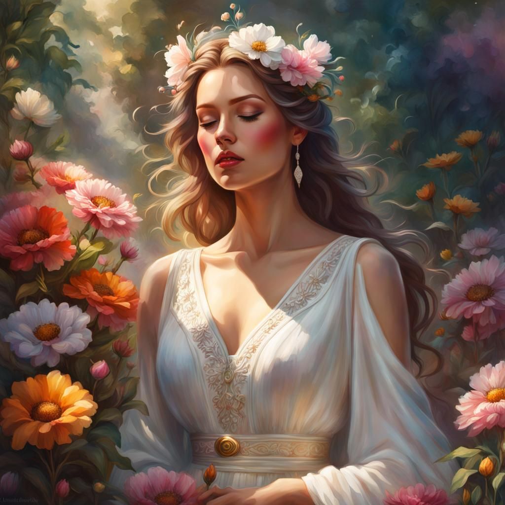 Grace in White: Timeless Beauty 🌸✨