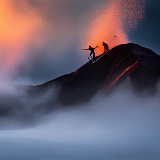 Surfing on Volcano