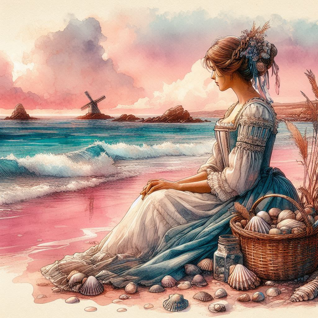 Breton shell fisherwoman