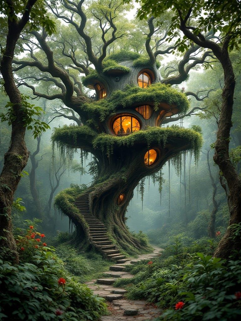 Avant Garde Treehouse  by @ing