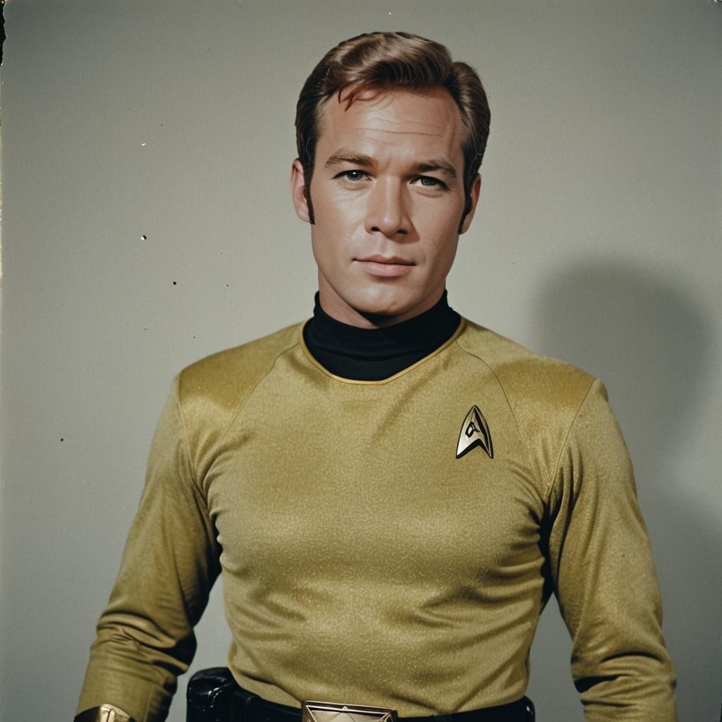 Polaroid of Captain James T. Kirk cosplay - AI Generated Artwork ...