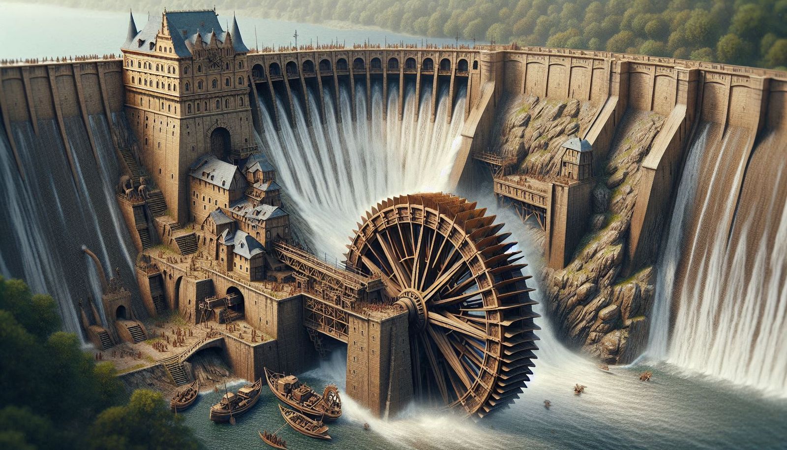 Massive Water Wheel