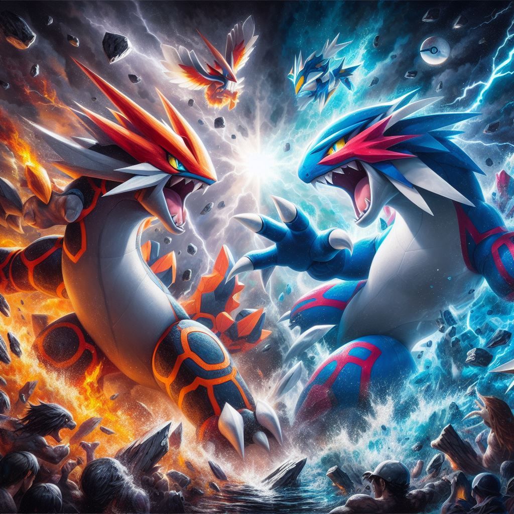 Groudon and Kyorge