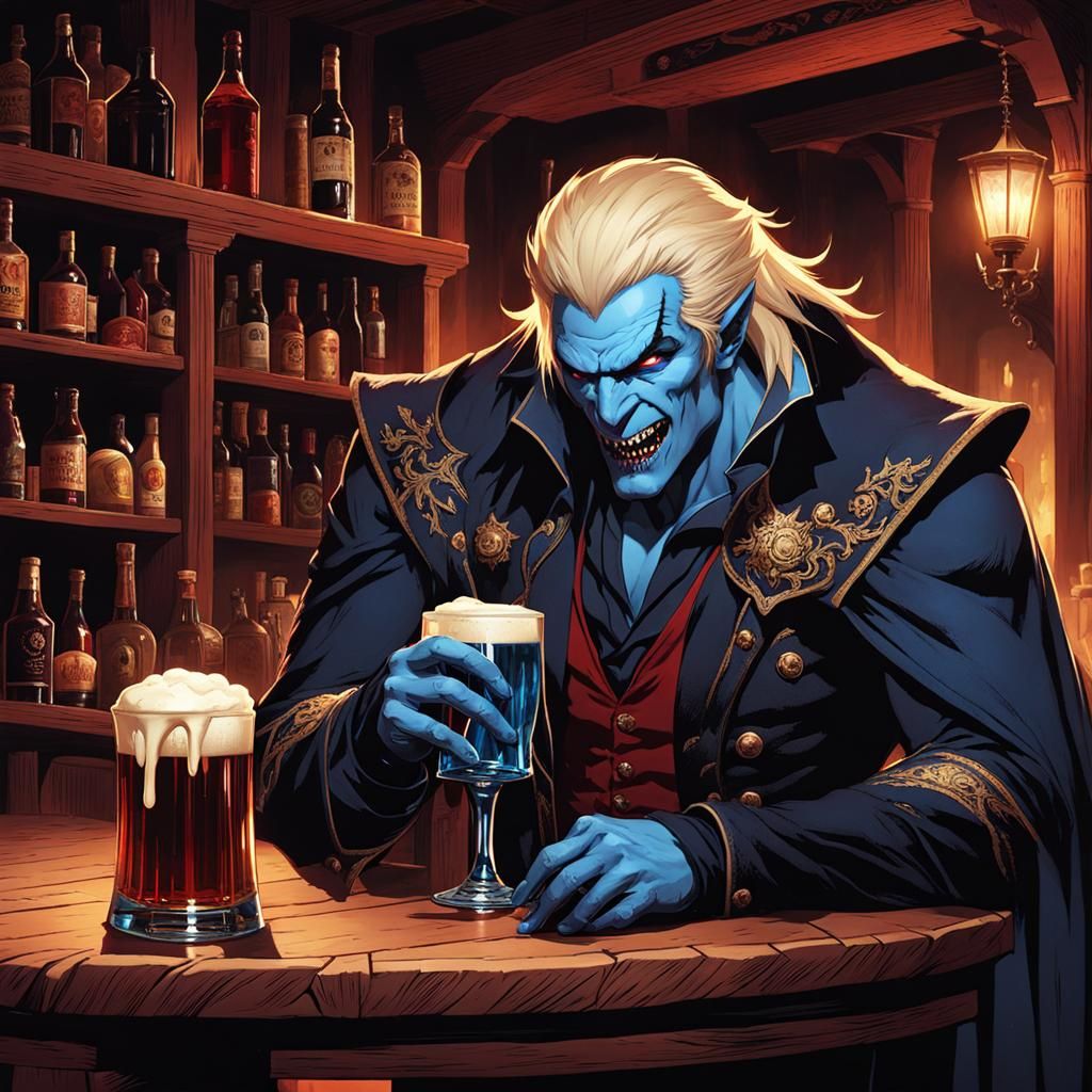 demon in a tavern
