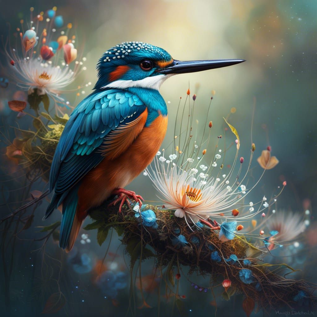 Kingfisher!!   by @Hit moments