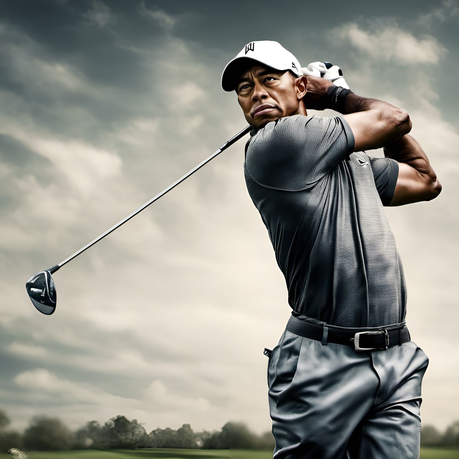 Tiger Woods - AI Generated Artwork - NightCafe Creator