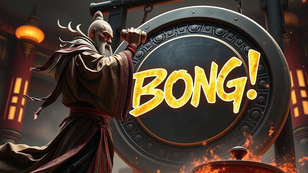 The Gong Goes “Bong!”  by @VoidSparkles