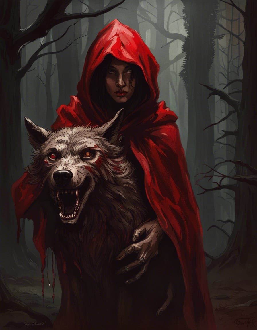 Little Red Riding Hood's Revenge - AI Generated Artwork - NightCafe Creator