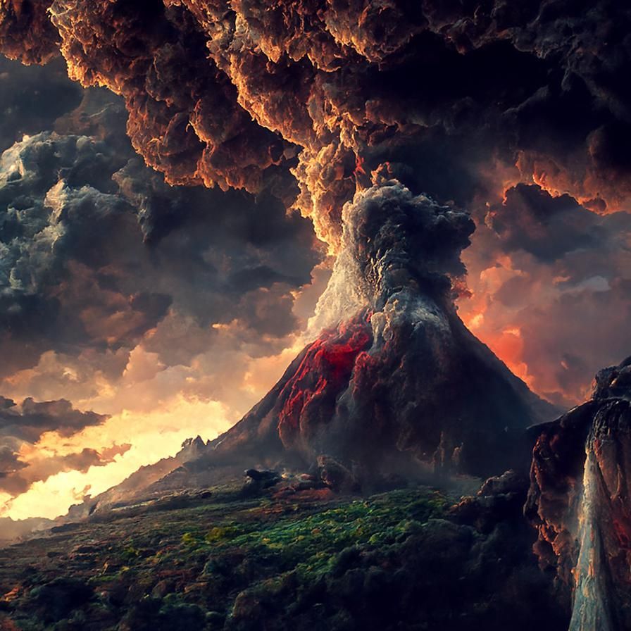 Mildly quiet volcano