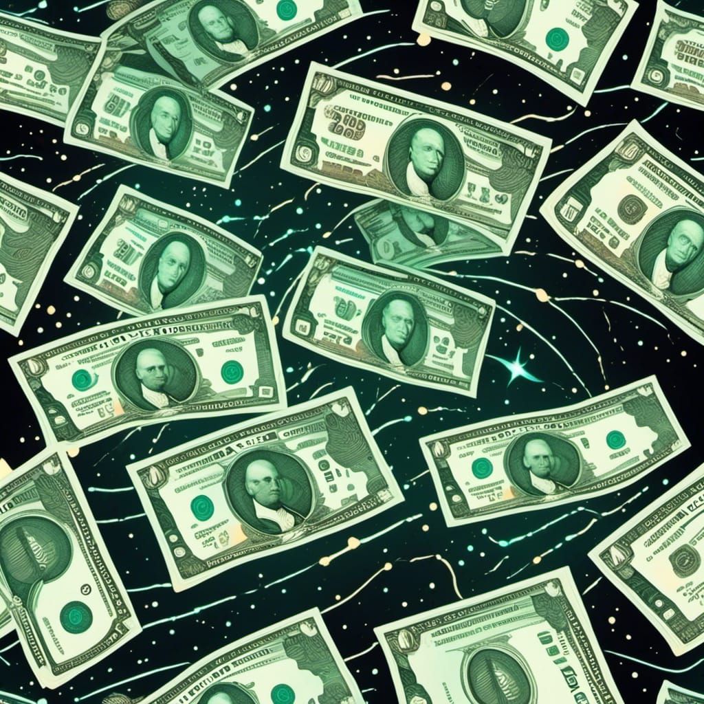 <lora:eye:1.0> high voltage money, american currency with li...