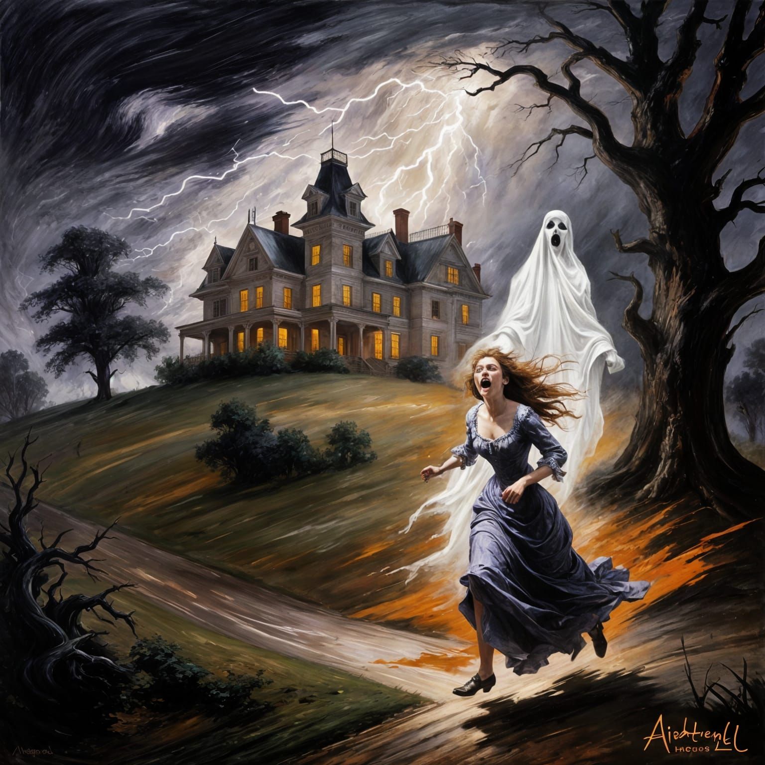 Haunted Away  by @SSJ Owl