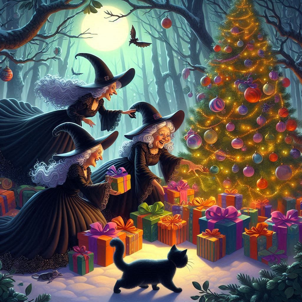 Opening Christmas presents