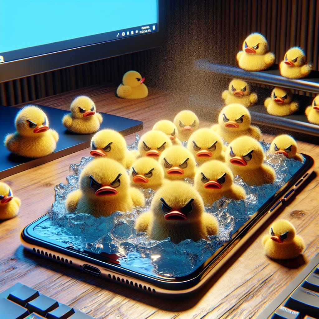 image-why-do-ducks-need-a-smartphone-to-swim-ai-generated-artwork