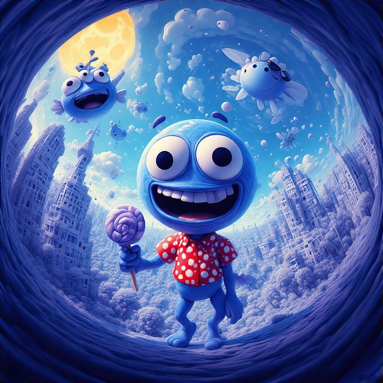 Bloop Looks In The Blueberry Portal