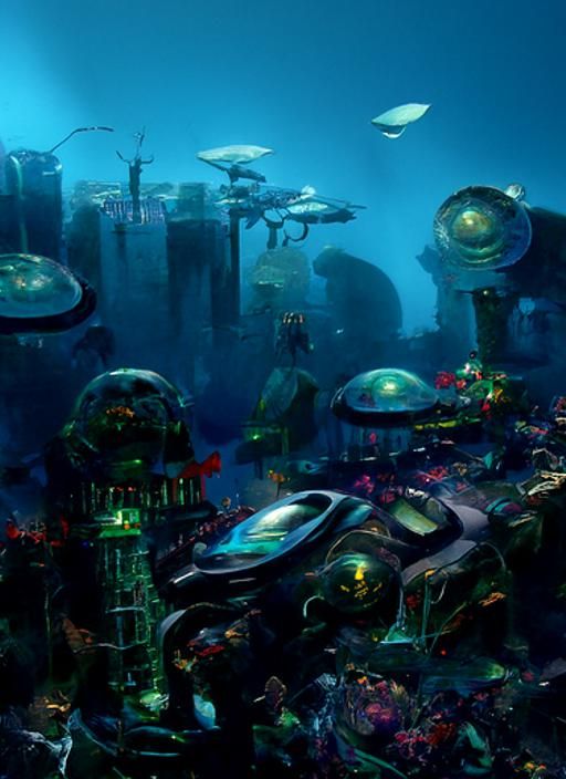 Sci-fi Under Water Reef City By Alayna Danner Dang My Linh Alyn Spiller 