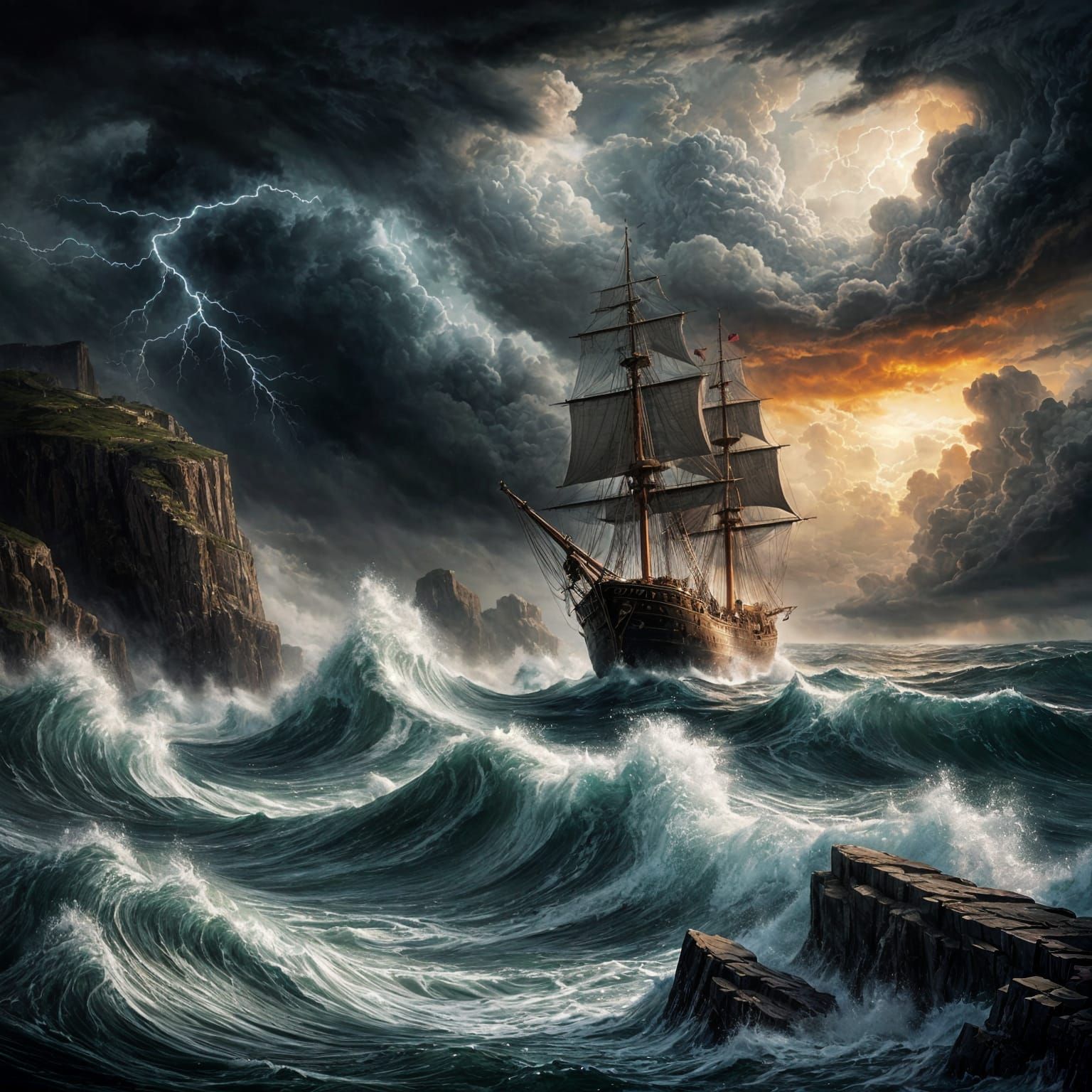 Stormy oseans  by @Queen274