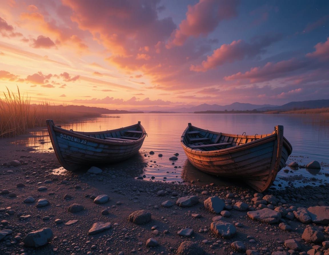 Two Boats Sunset