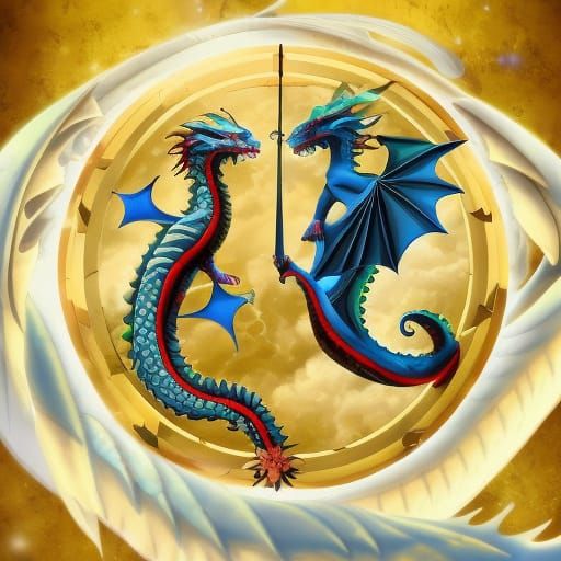 celestial dragon and time phoenix god