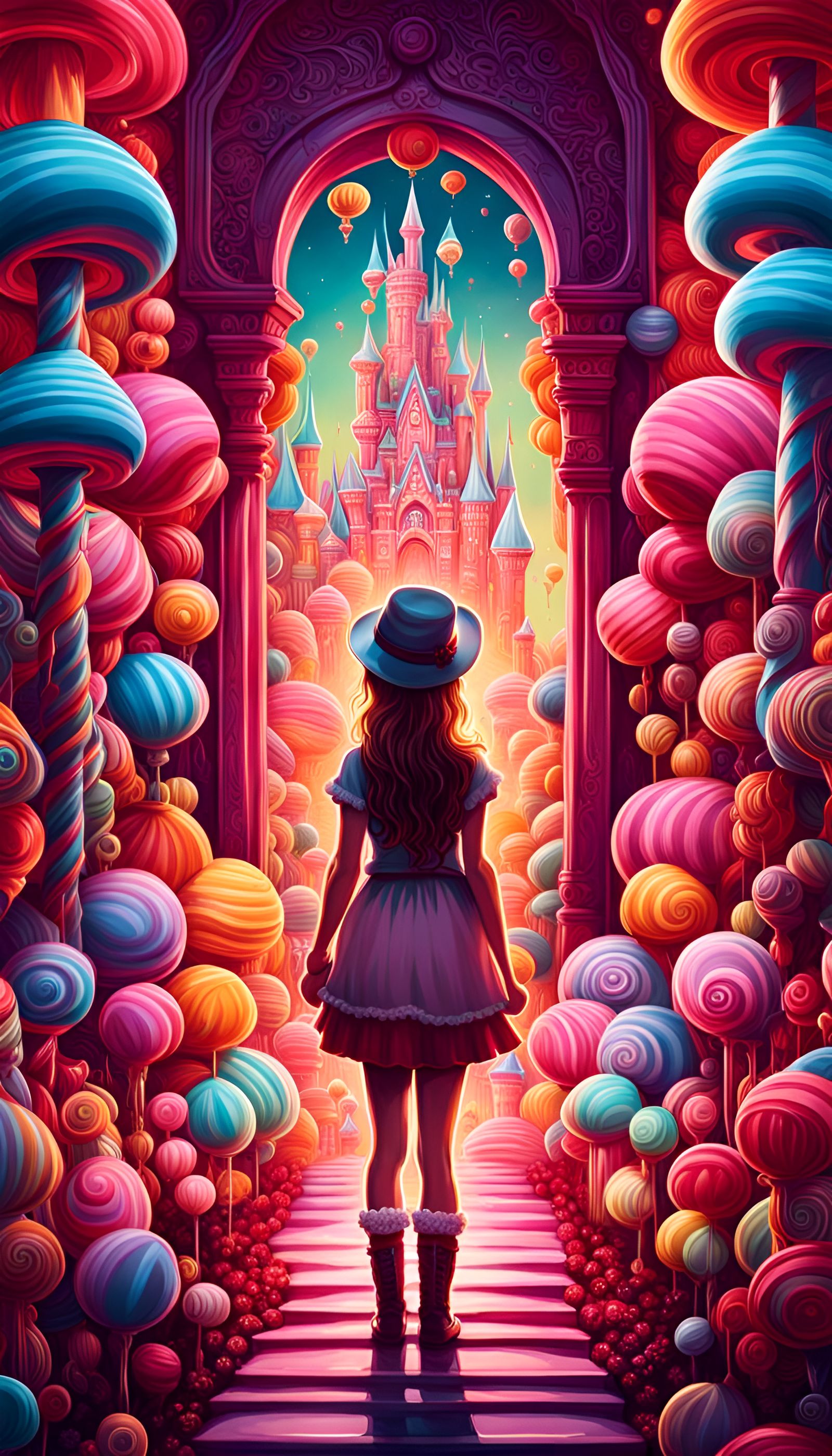 Welcome to candy wonderland. or better known as candyland  by @Skullvia