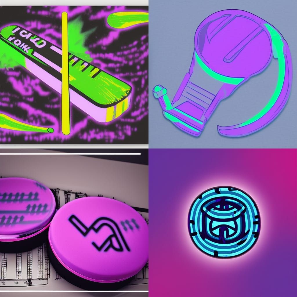 hockey stick purple hockey puck