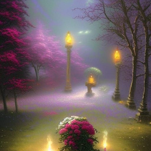 Smokey Flower Garden