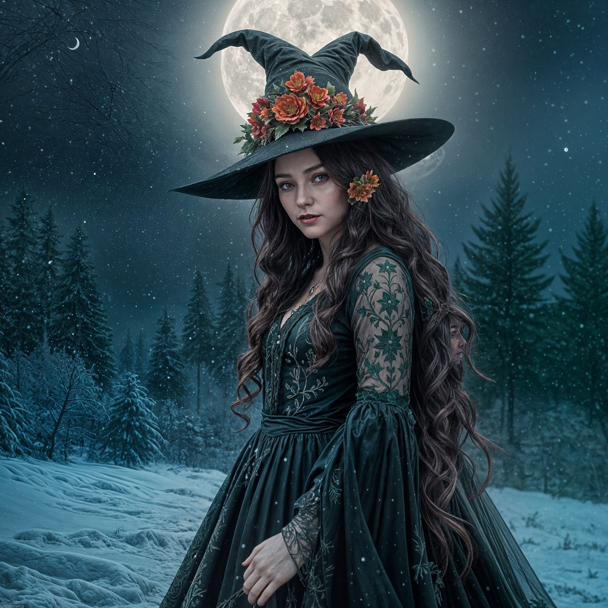 Christmas witch 