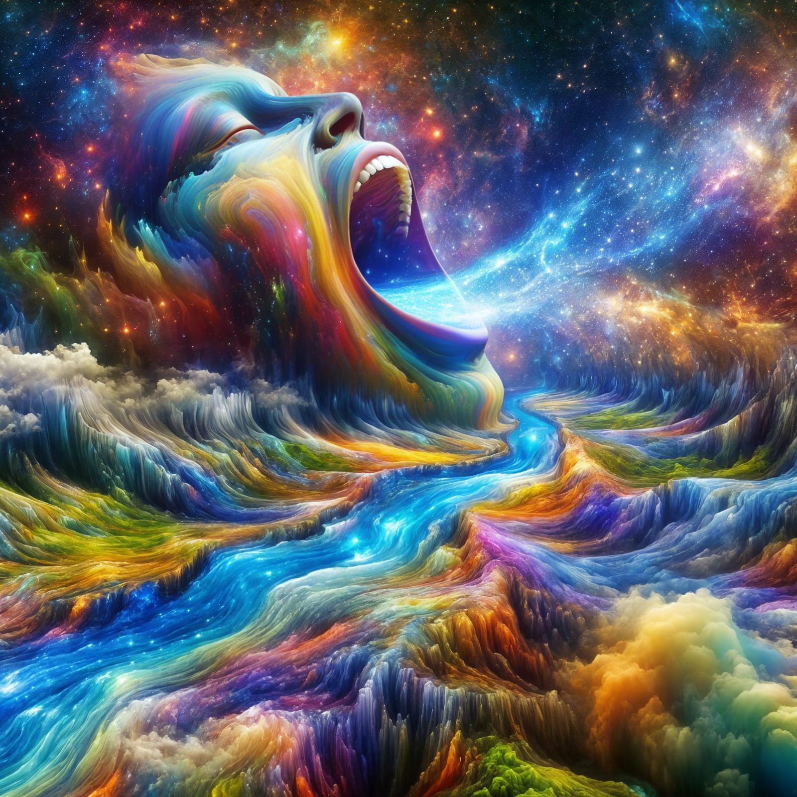 Speaking the Universe into Existence