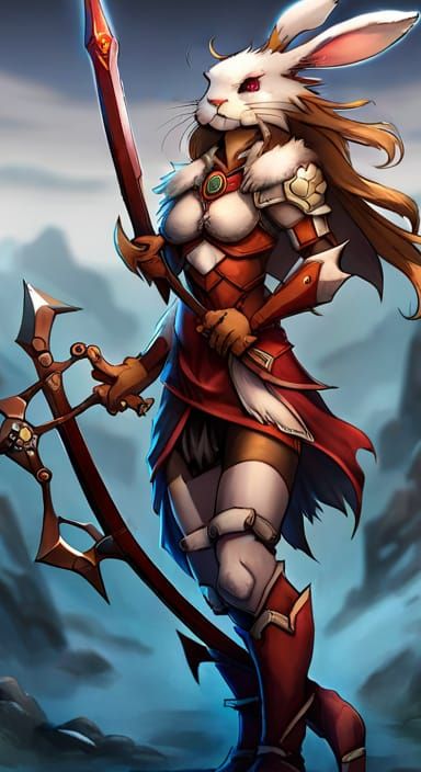 Humanoid Rabbit Warrior, Female