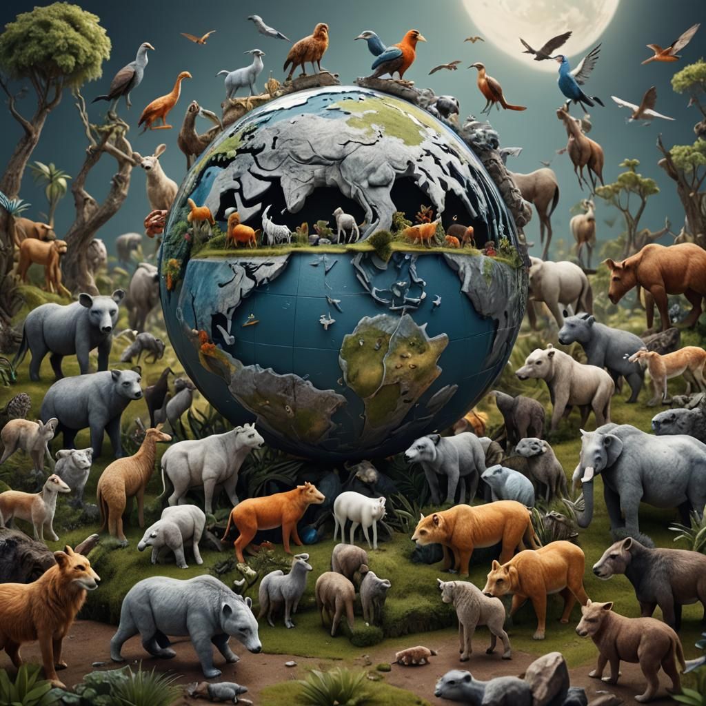 Animals trying to make the suffering earth a better place  by @Carlin_Cloak