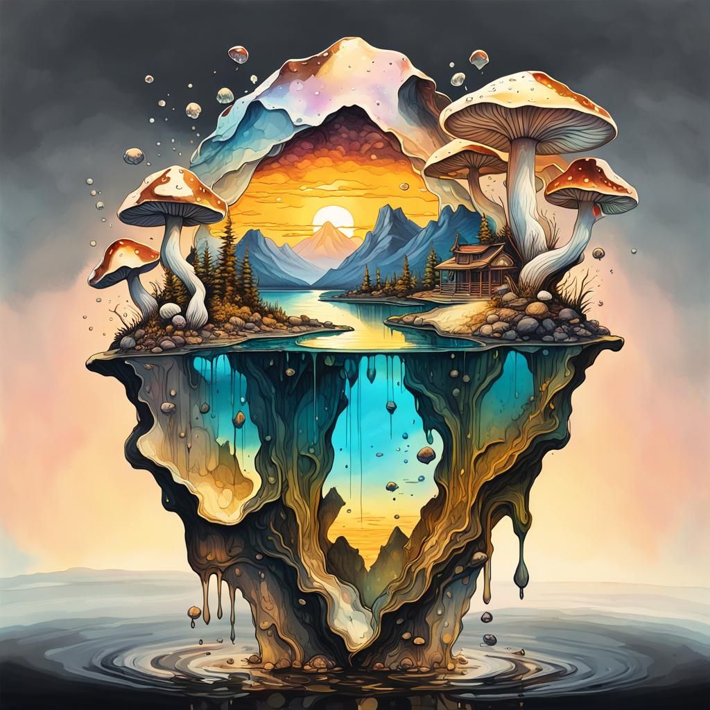 Mystical Mushroom Crystal Ark Island