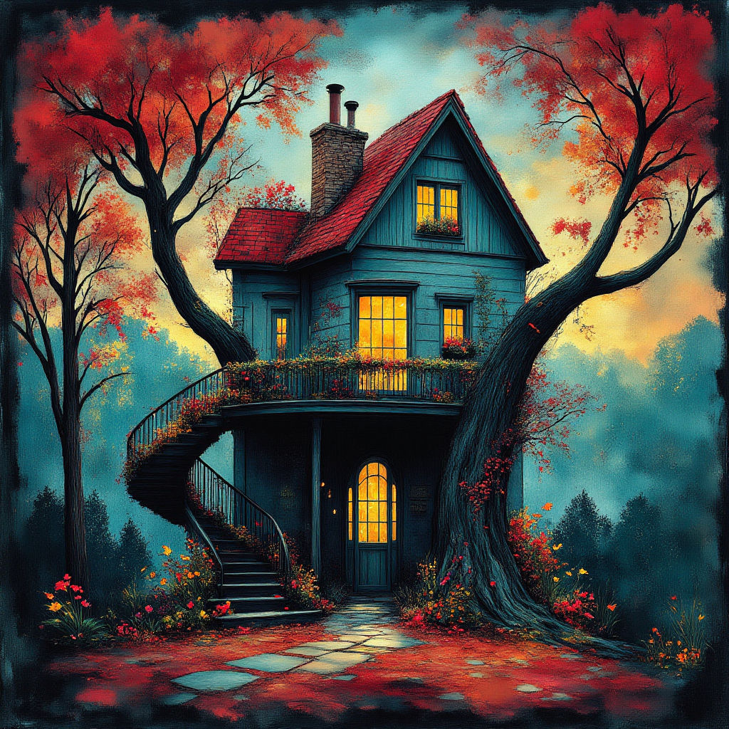 Old abandoned kids tree house #2