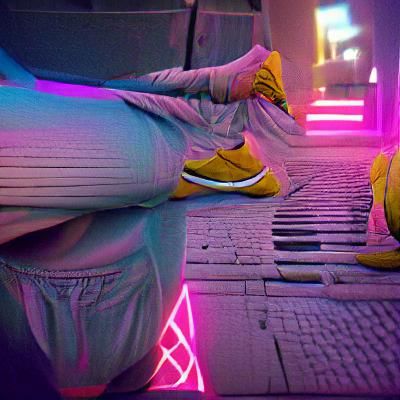 yellow joggers