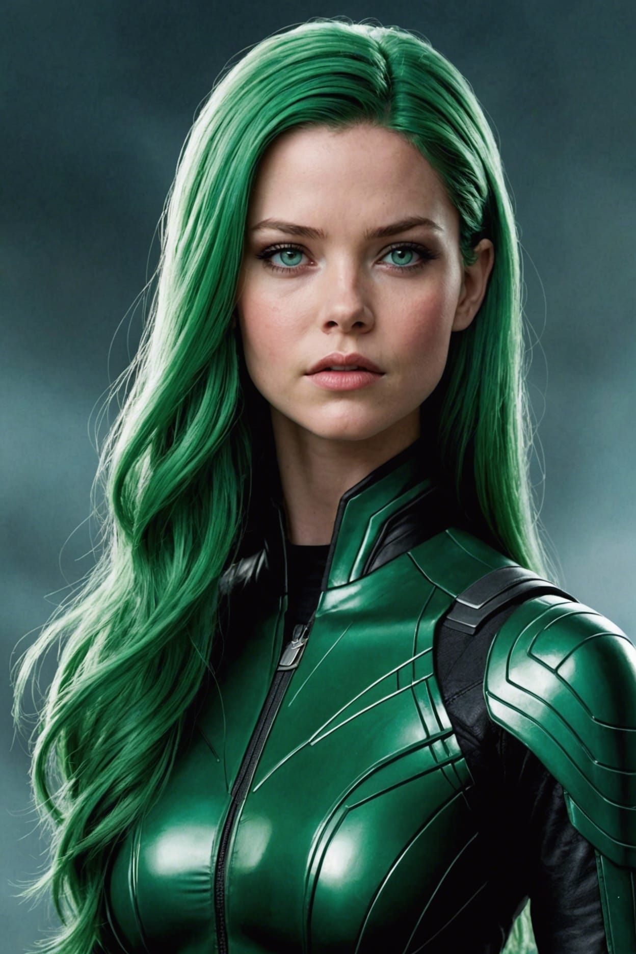 actress Daveigh Chase as green-haired Lorna Dane Polaris Mistress of ...