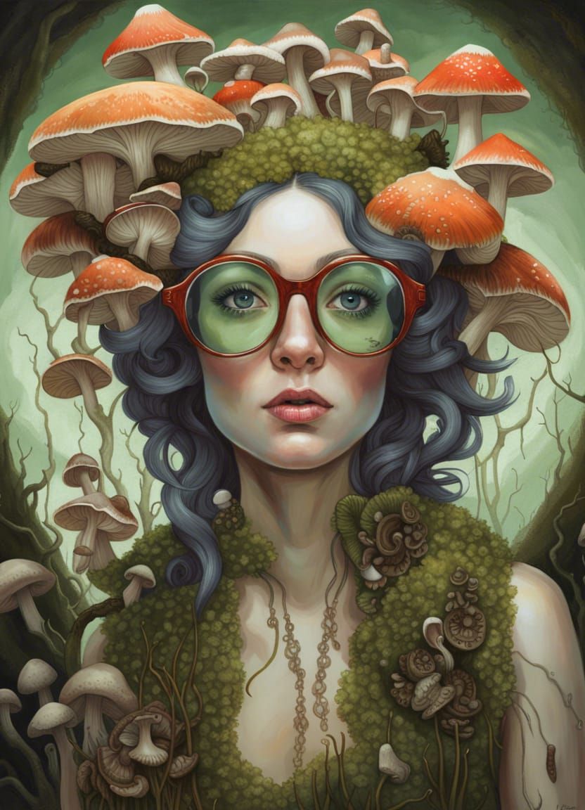 Fungal Glasses - AI Generated Artwork - NightCafe Creator