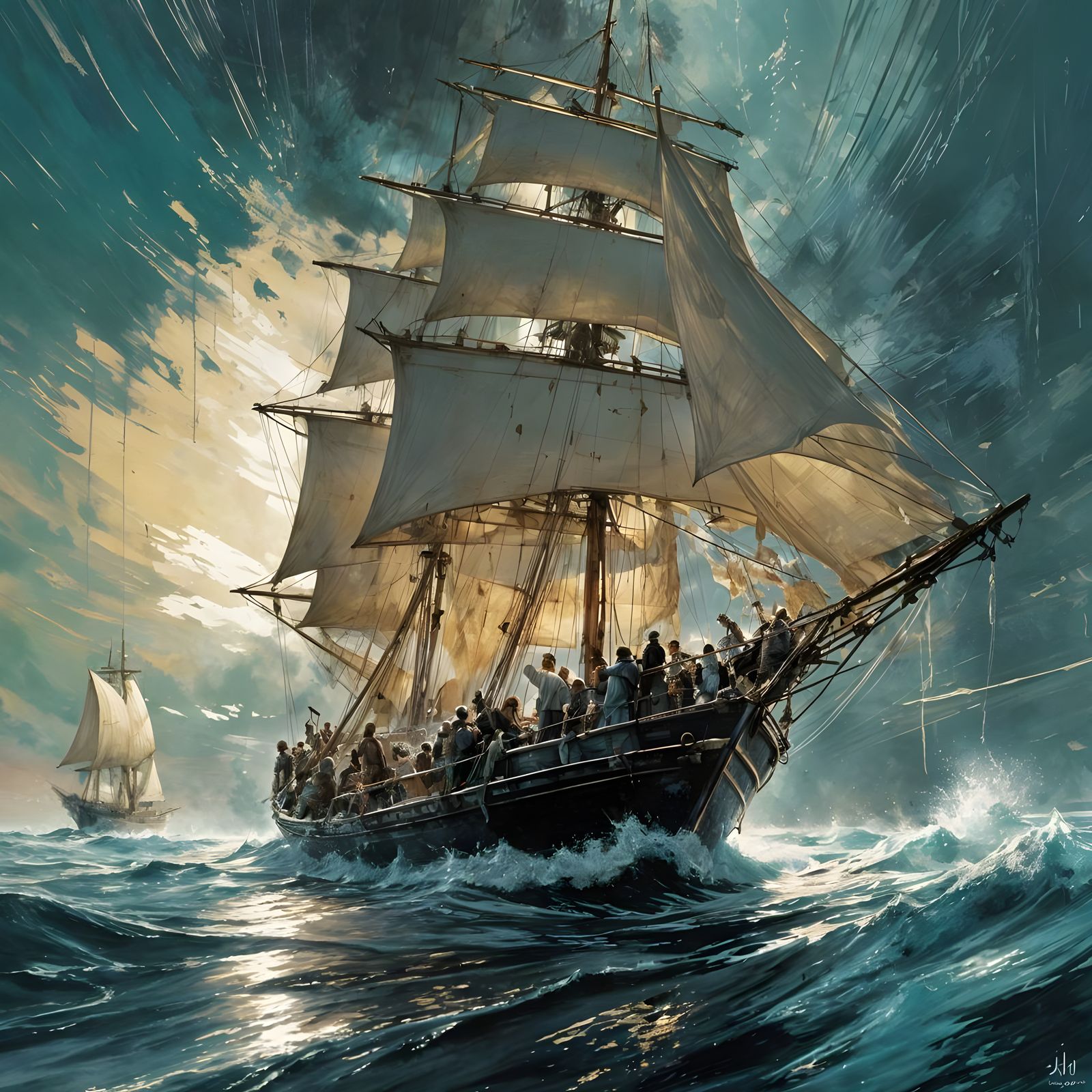 rough seas  by @blake delta