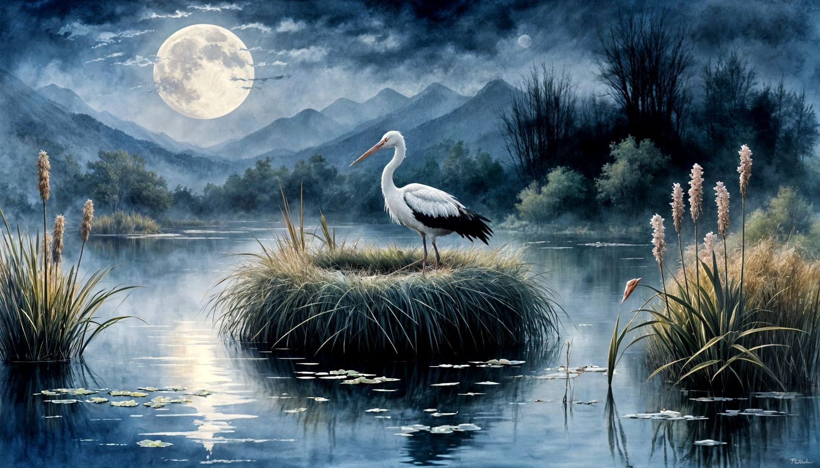 Nesting by the Full Moon  by @Tovenaar