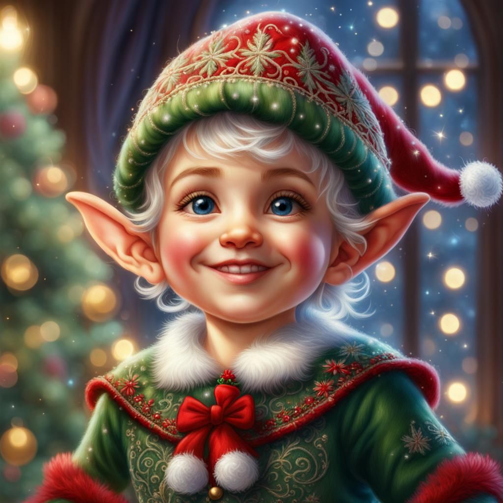 Ellie Elf. North Pole Class of 2033  by @Debbie