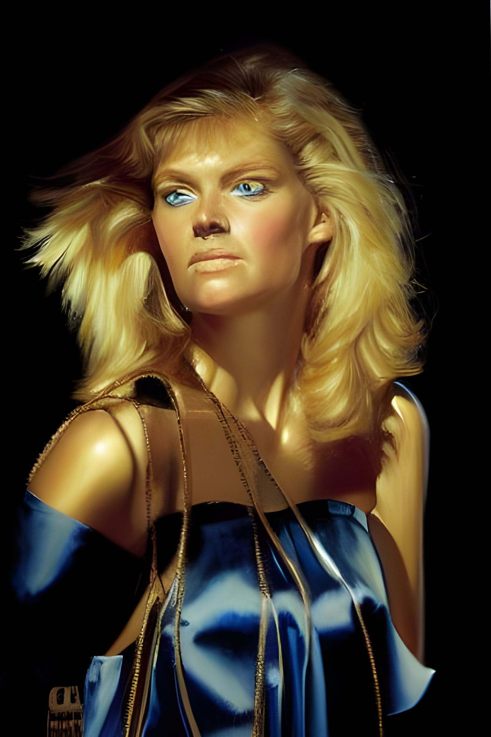 Golden Girl With Blue Eyes