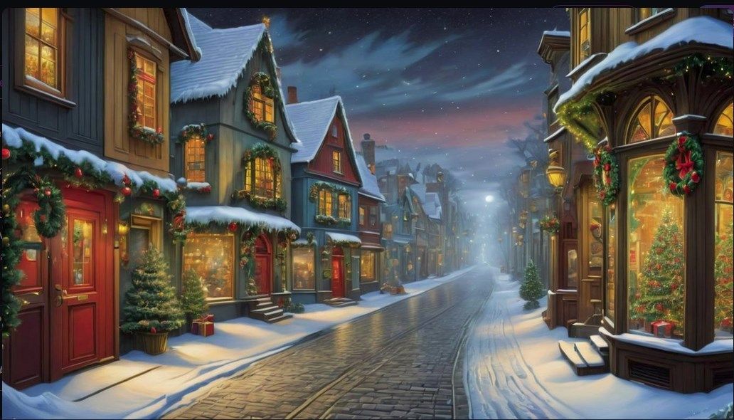 Victorian Christmas street