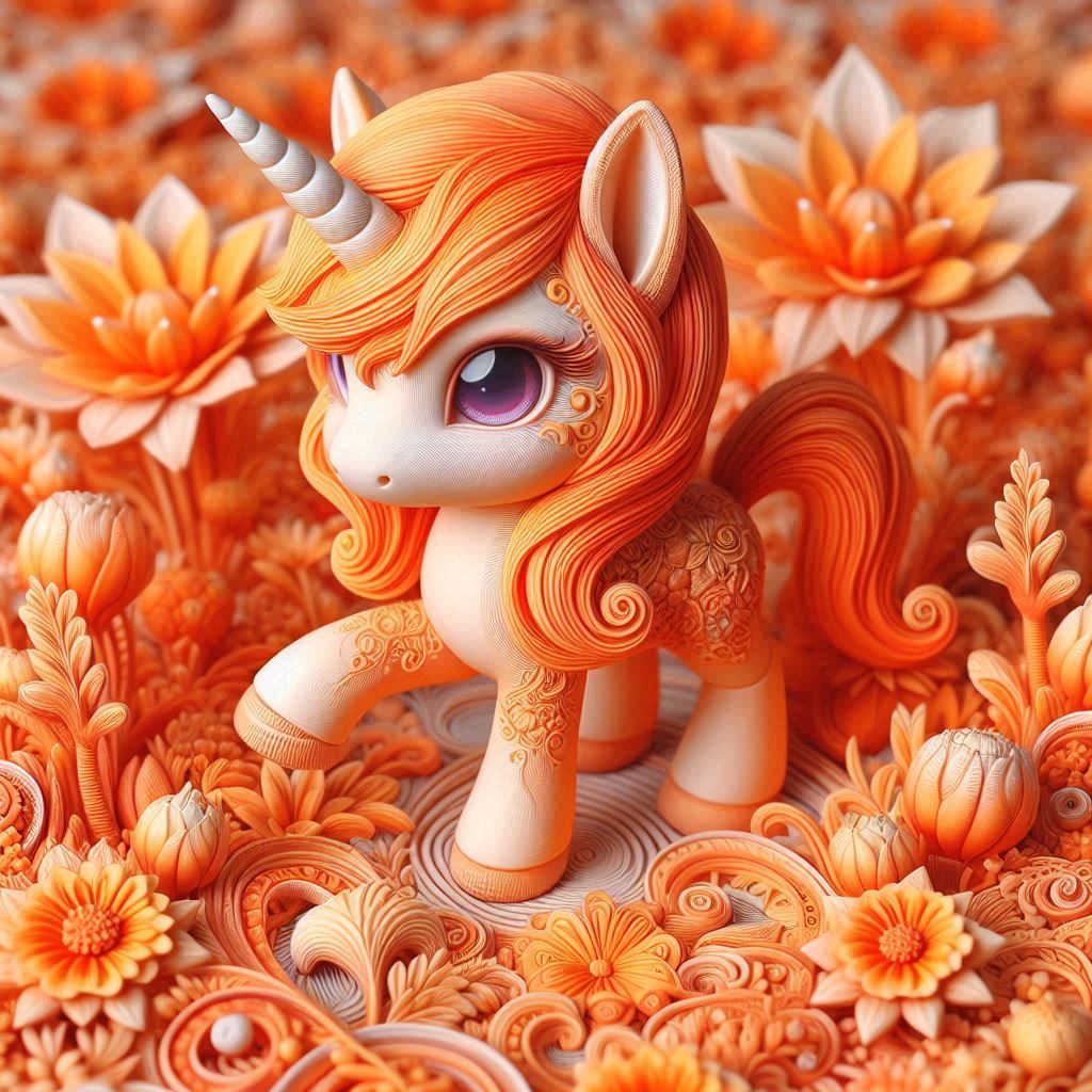 One more orange unicorn