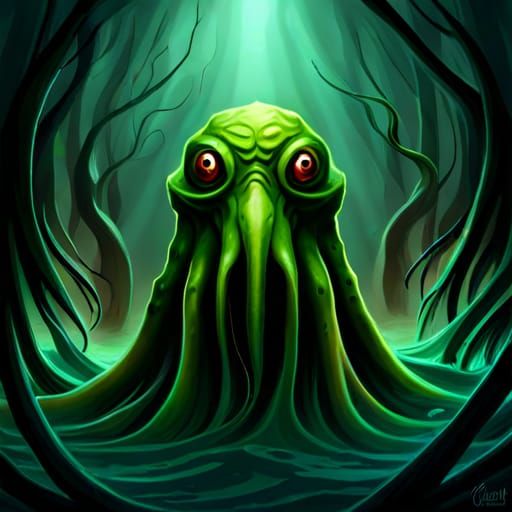 Cuttlefish of Cthulhu - AI Generated Artwork - NightCafe Creator