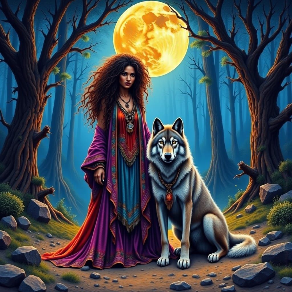  <lora:Gypsy Trek:1.0>gypsy wolf