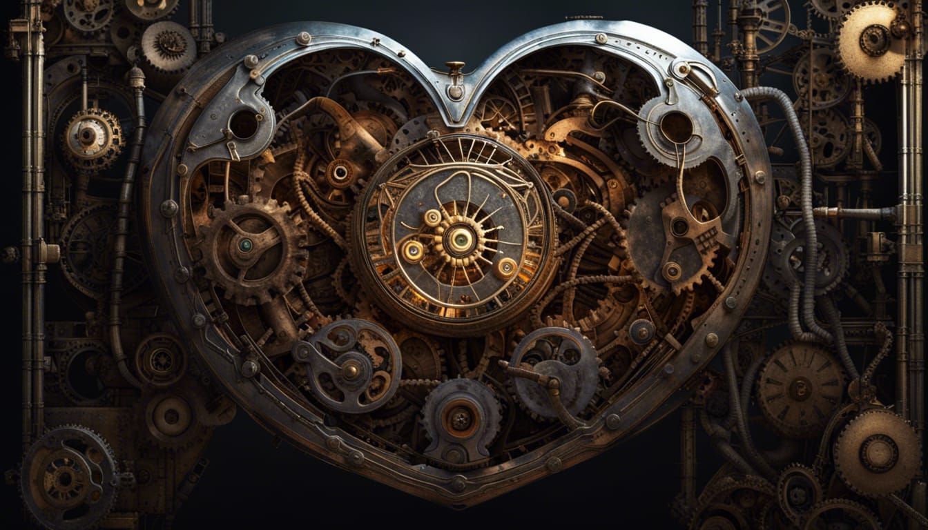 Clockwork Heart AI Generated Artwork NightCafe Creator