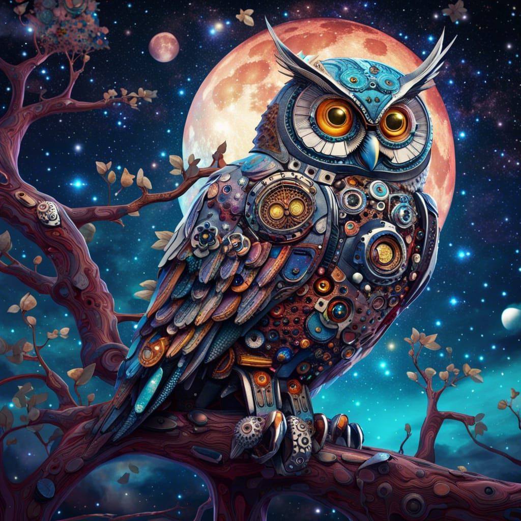 Galaxos the Owl  by @Dean