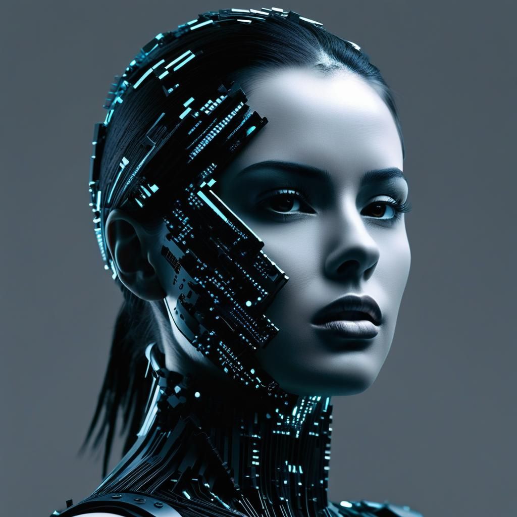 Cyborg Beauty - AI Generated Artwork - NightCafe Creator