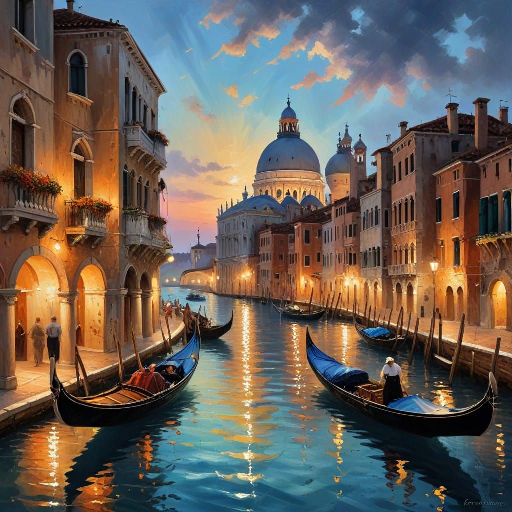 A Beautiful Venetian Evening  by @DarkUnicornVet 
