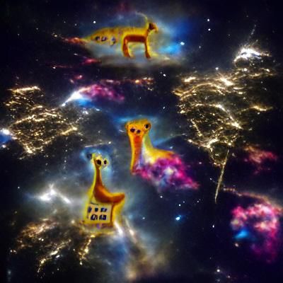Jewish Giraffes in space!