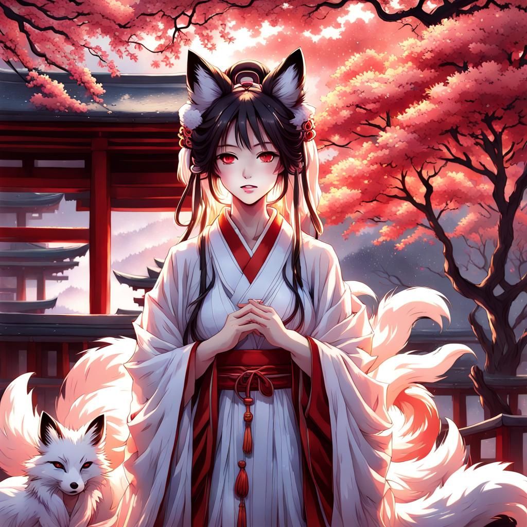 Kitsune - AI Generated Artwork - NightCafe Creator